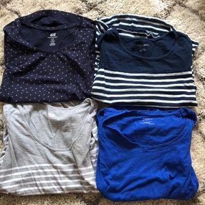 4 maternity tops XS motherhood, h&m, etc